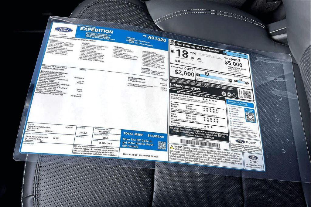 new 2027 Ford Expedition car, priced at $79,210