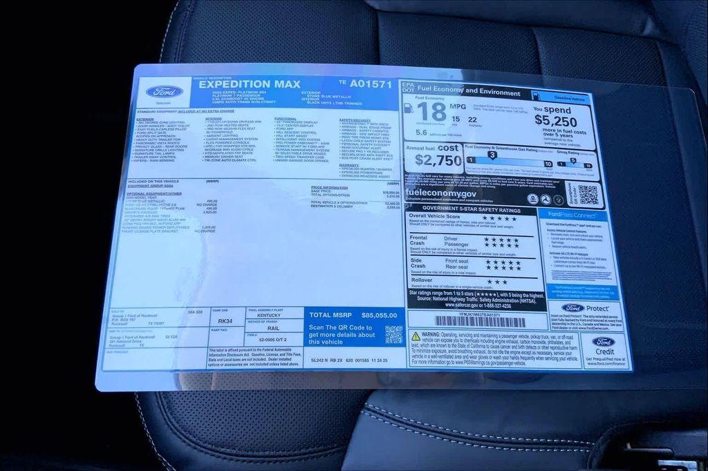 new 2026 Ford Expedition Max car, priced at $82,055