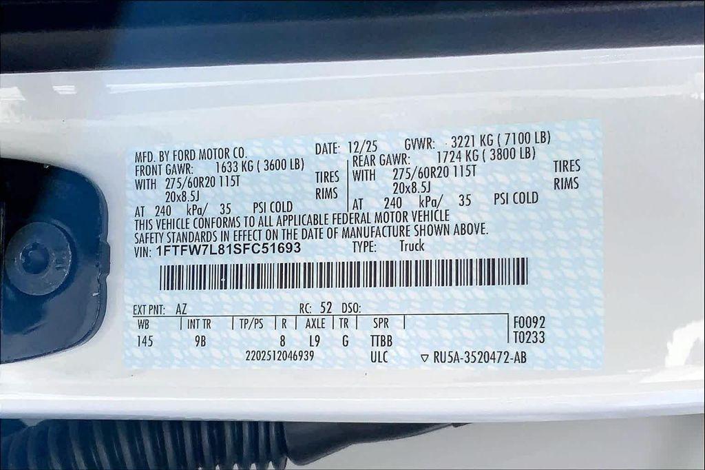 new 2025 Ford F-150 car, priced at $86,355