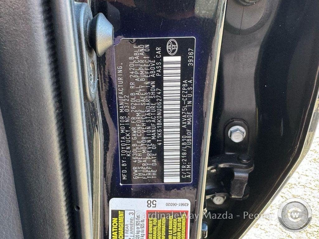 used 2022 Toyota Camry car, priced at $26,991