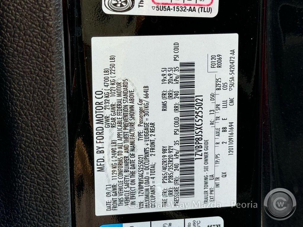 used 2012 Ford Shelby GT500 car, priced at $42,788