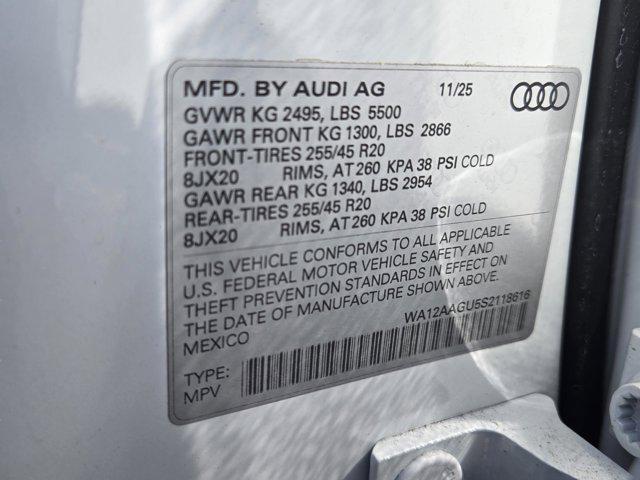 new 2025 Audi Q5 car, priced at $50,267