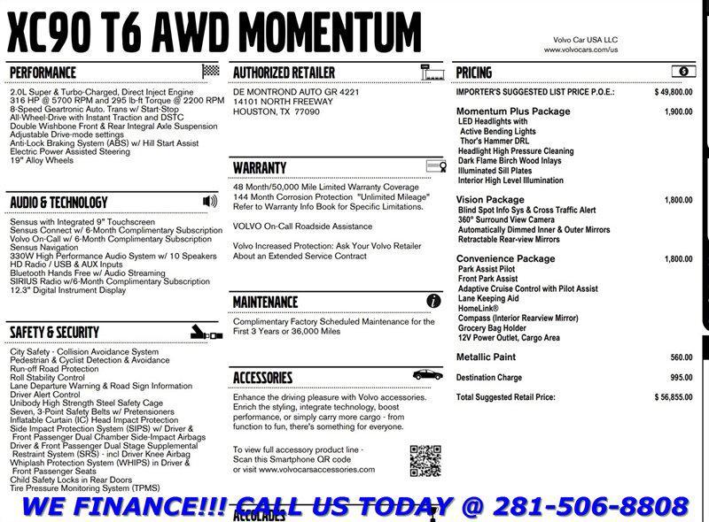 used 2016 Volvo XC90 car, priced at $14,995