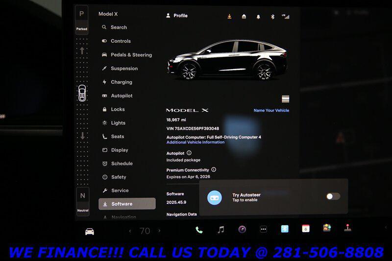 used 2023 Tesla Model X car, priced at $58,995