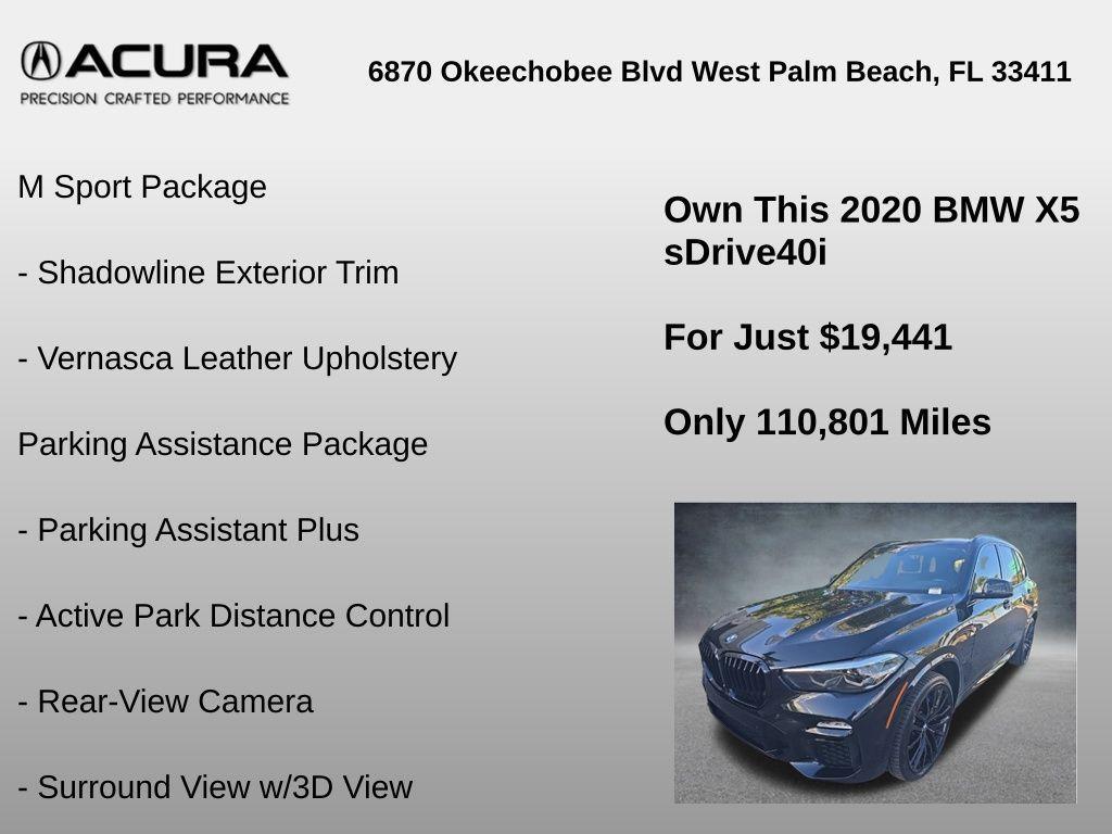 used 2020 BMW X5 car, priced at $19,441
