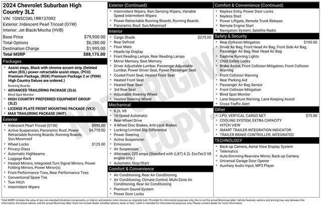 used 2024 Chevrolet Suburban car, priced at $65,995
