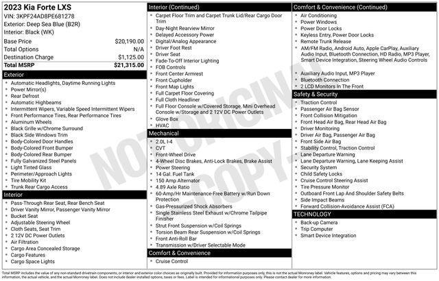 used 2023 Kia Forte car, priced at $17,995