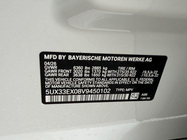 new 2027 BMW X6 car, priced at $87,500