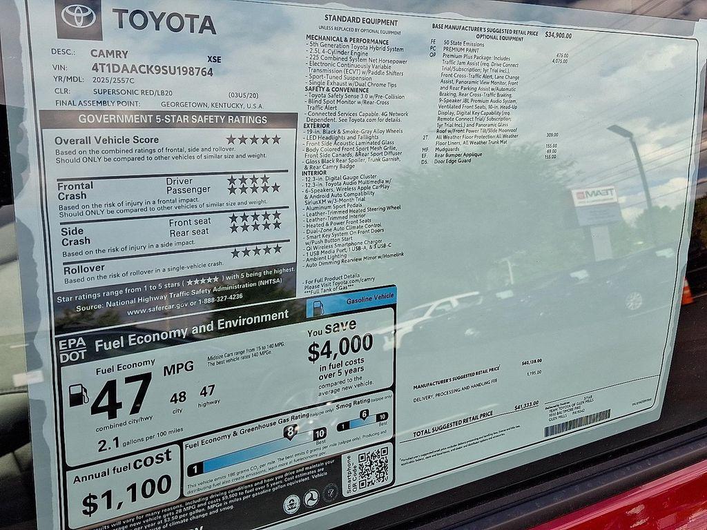 new 2025 Toyota Camry car, priced at $38,830