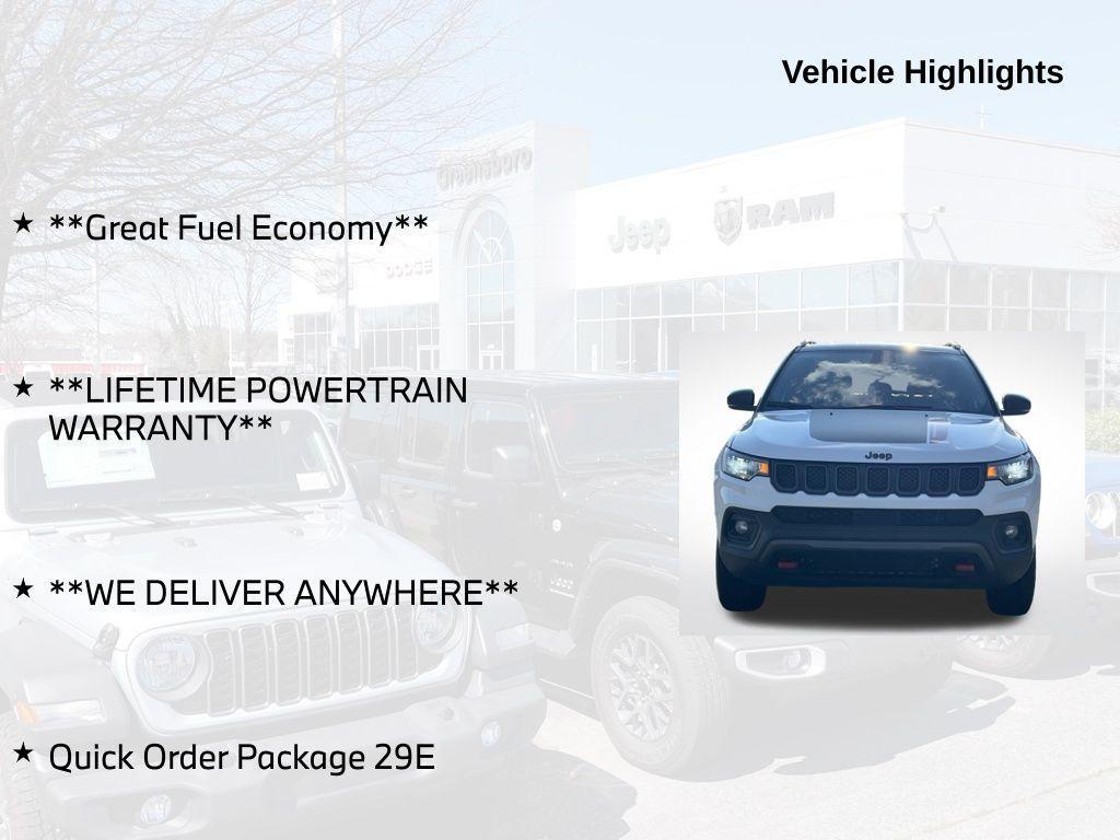 used 2023 Jeep Compass car, priced at $17,500