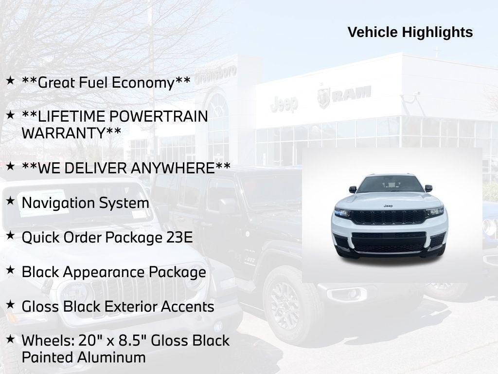 used 2024 Jeep Grand Cherokee L car, priced at $30,000