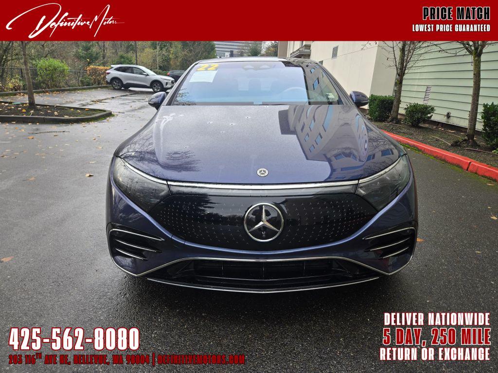 used 2022 Mercedes-Benz EQS 580 car, priced at $47,990