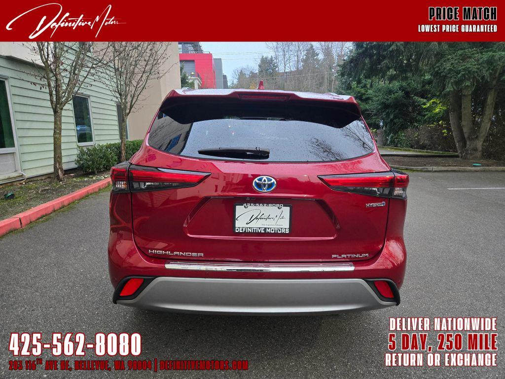 used 2021 Toyota Highlander Hybrid car, priced at $39,880