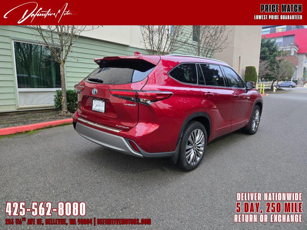used 2021 Toyota Highlander Hybrid car, priced at $39,880