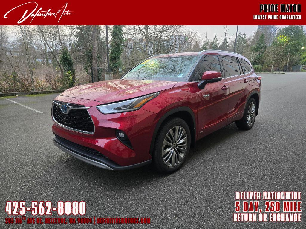 used 2021 Toyota Highlander Hybrid car, priced at $39,880