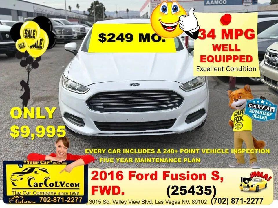 used 2016 Ford Fusion car, priced at $9,995