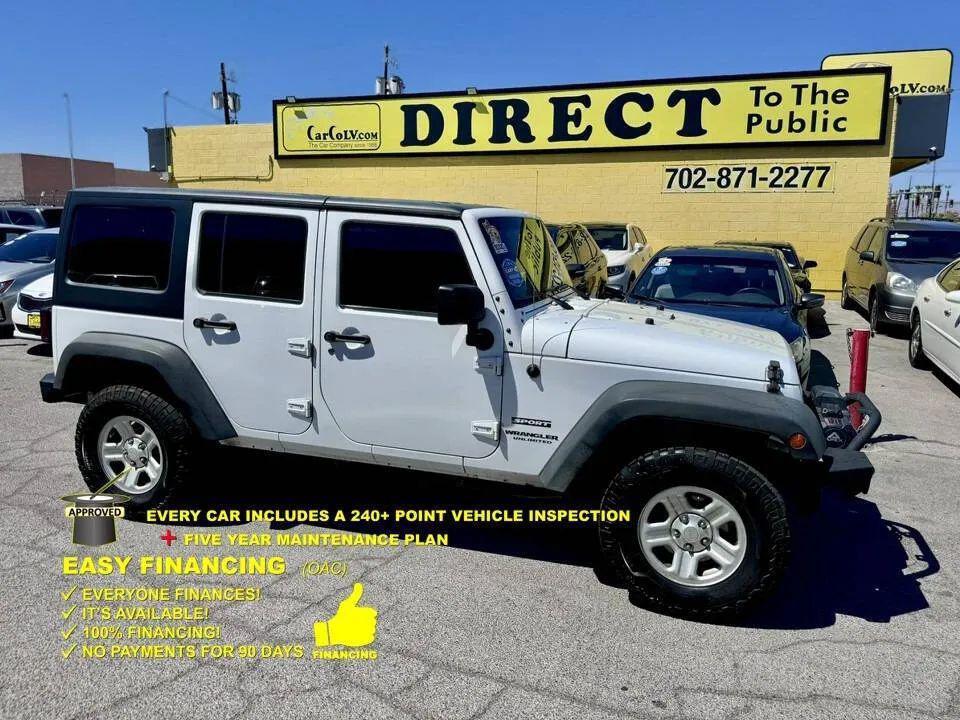 used 2015 Jeep Wrangler Unlimited car, priced at $16,995