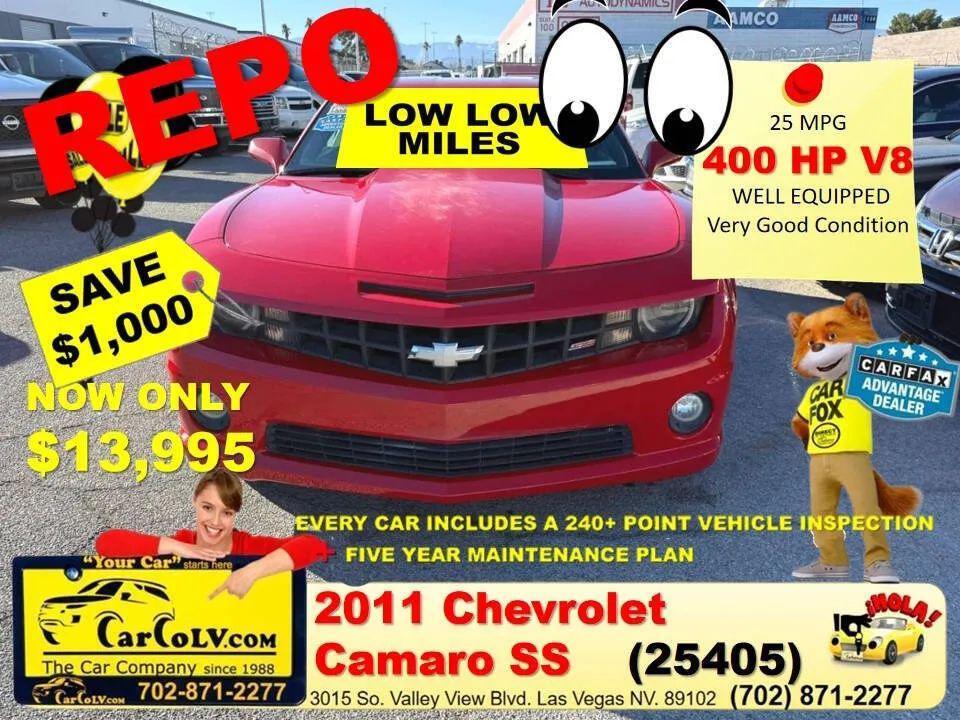 used 2011 Chevrolet Camaro car, priced at $13,995