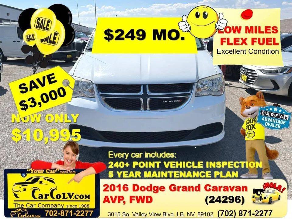 used 2016 Dodge Grand Caravan car, priced at $10,995
