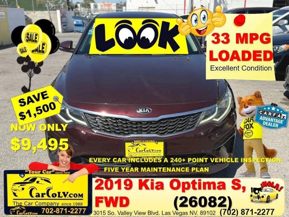 used 2019 Kia Optima car, priced at $9,495