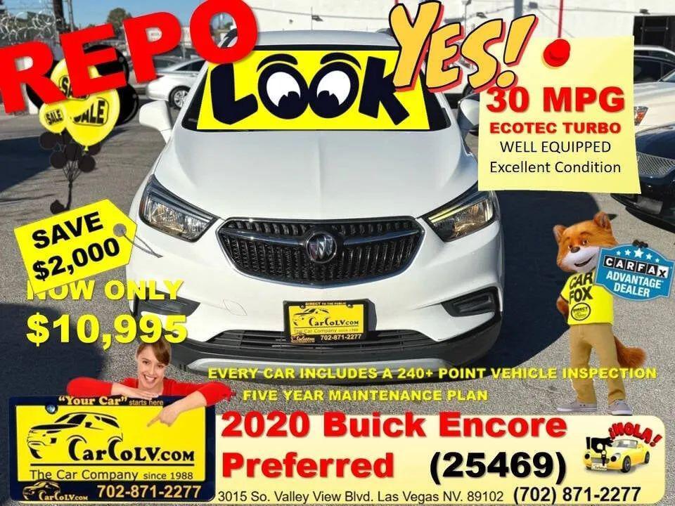 used 2020 Buick Encore car, priced at $10,995