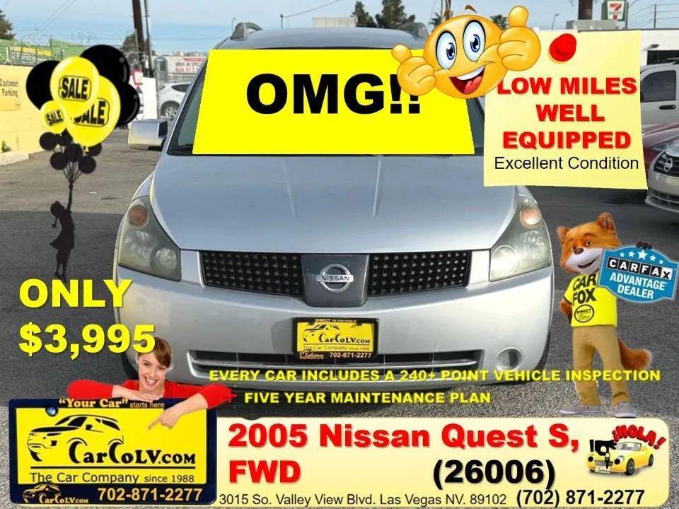 used 2005 Nissan Quest car, priced at $3,995