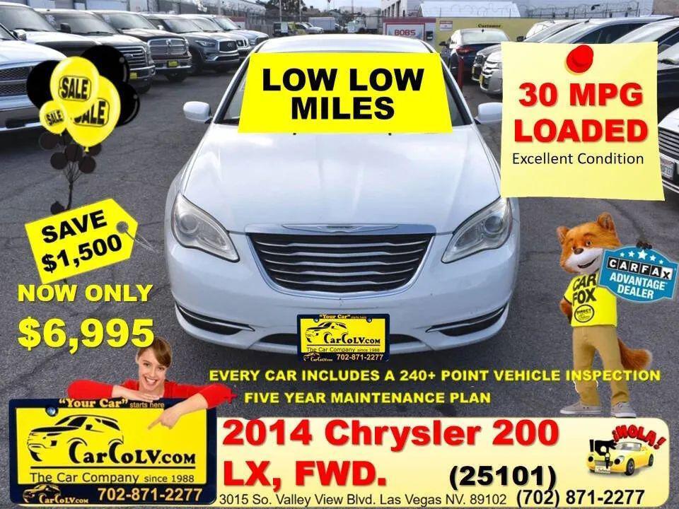 used 2014 Chrysler 200 car, priced at $6,995