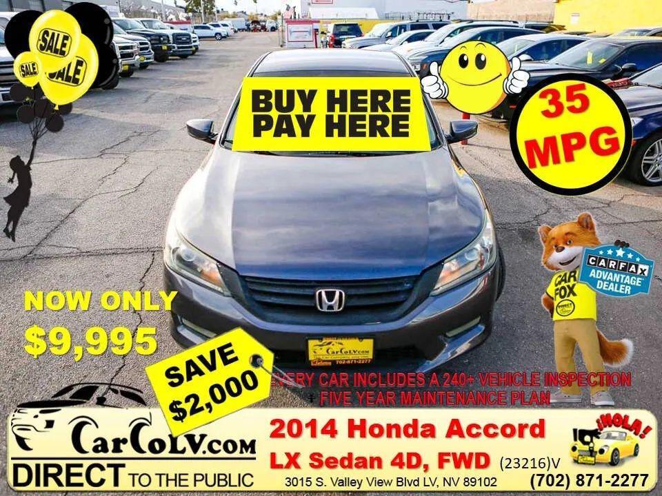 used 2014 Honda Accord car, priced at $9,995