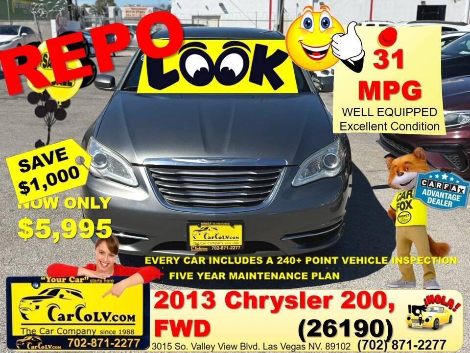 used 2013 Chrysler 200 car, priced at $5,995