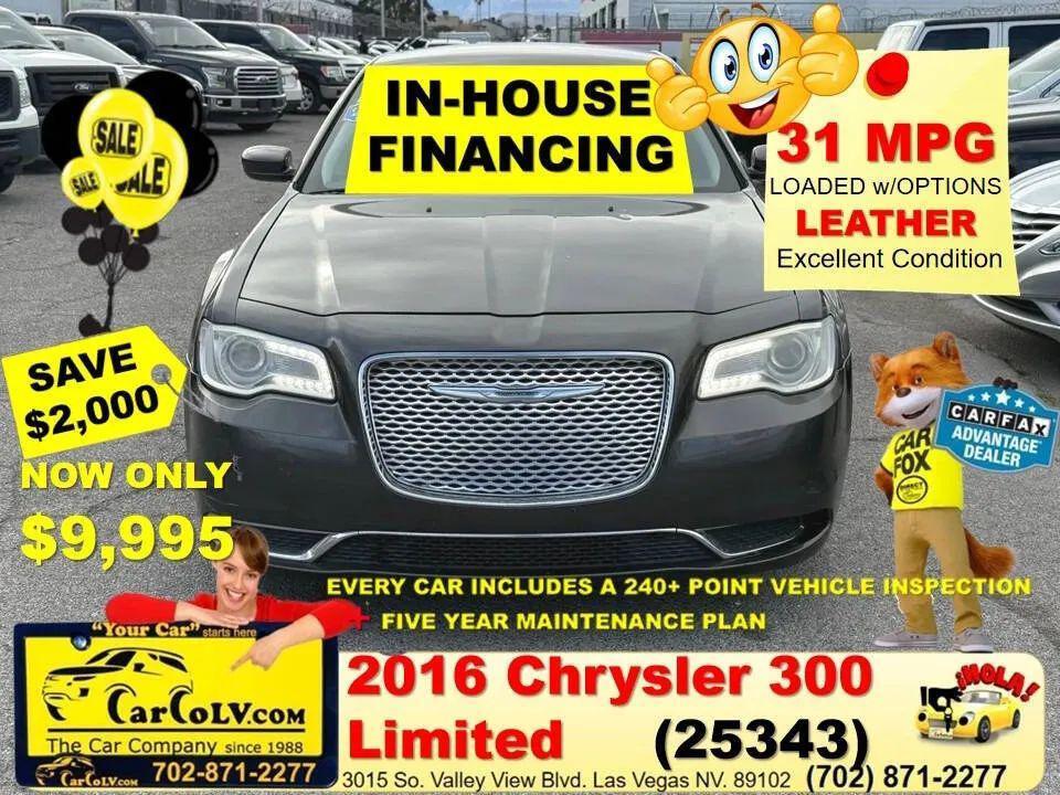 used 2016 Chrysler 300 car, priced at $9,995