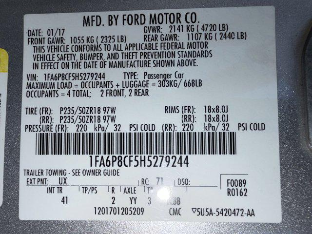 used 2017 Ford Mustang car, priced at $20,097