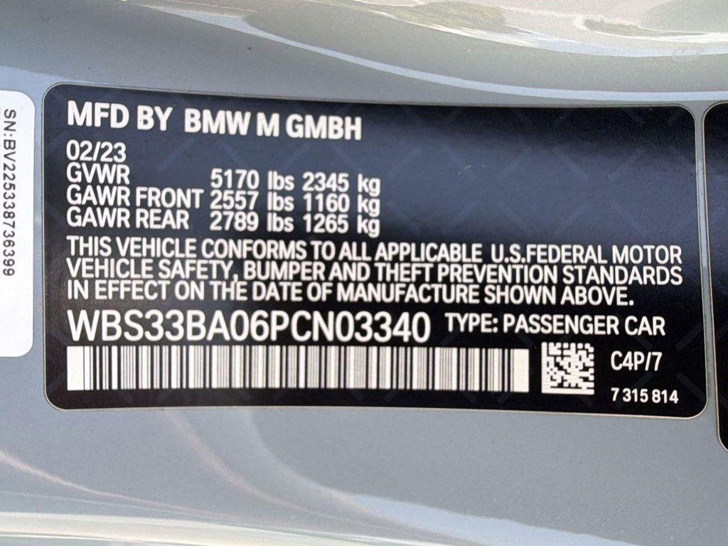 used 2023 BMW M4 car, priced at $63,898
