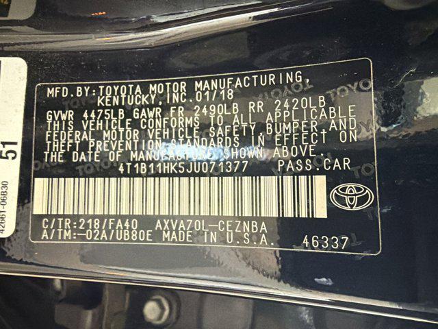 used 2018 Toyota Camry car, priced at $18,097