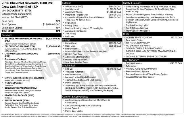 new 2026 Chevrolet Silverado 1500 car, priced at $62,378