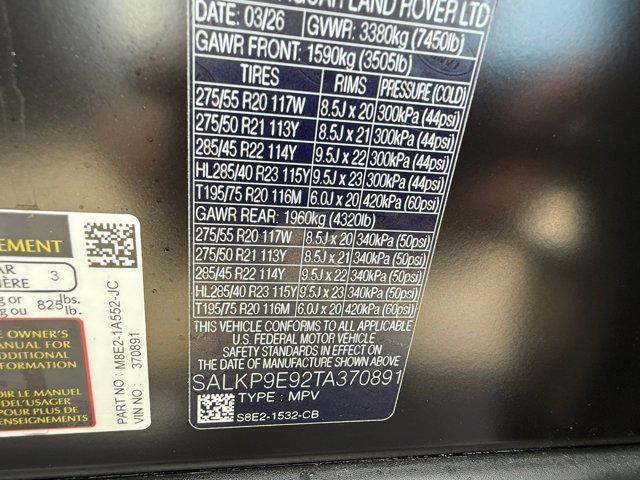 new 2026 Land Rover Range Rover car, priced at $174,305