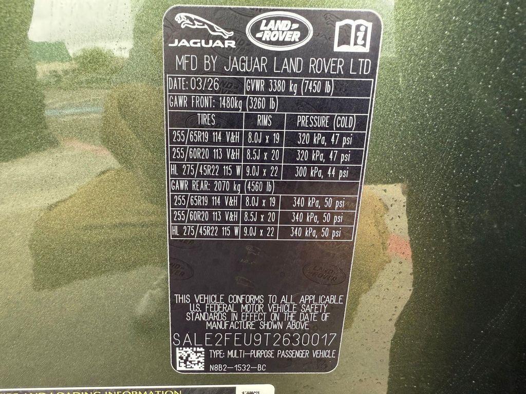 new 2026 Land Rover Defender car, priced at $101,631