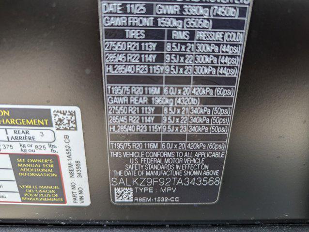 new 2026 Land Rover Range Rover car, priced at $233,532