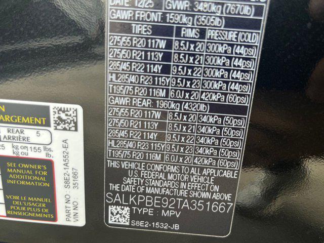 new 2026 Land Rover Range Rover car, priced at $159,161