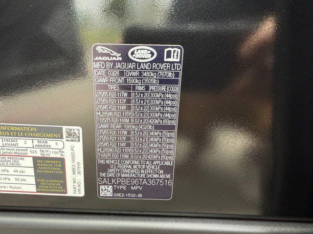 new 2026 Land Rover Range Rover car, priced at $156,346