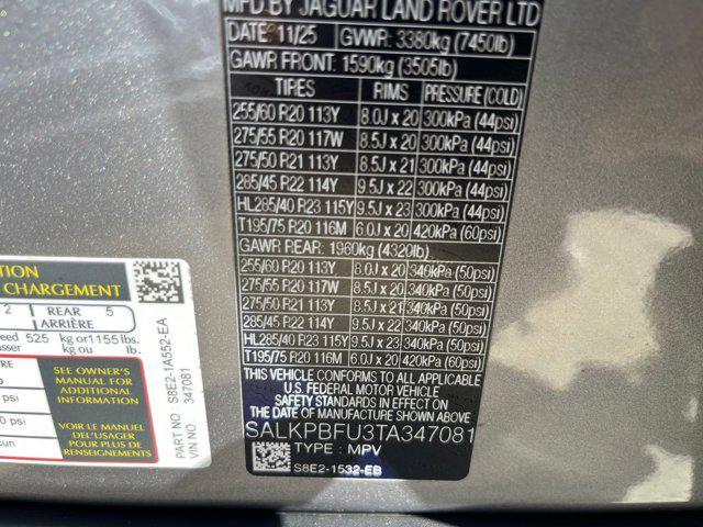 new 2026 Land Rover Range Rover car, priced at $130,131