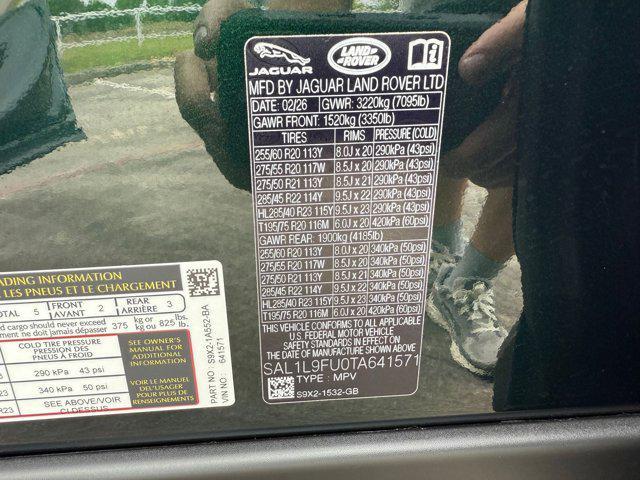 new 2026 Land Rover Range Rover Sport car, priced at $109,071