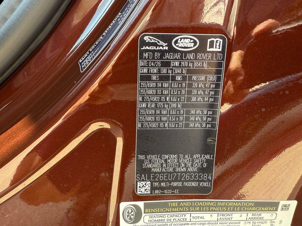 new 2026 Land Rover Defender car, priced at $82,075