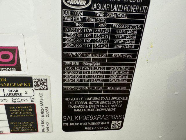 used 2024 Land Rover Range Rover car, priced at $103,222
