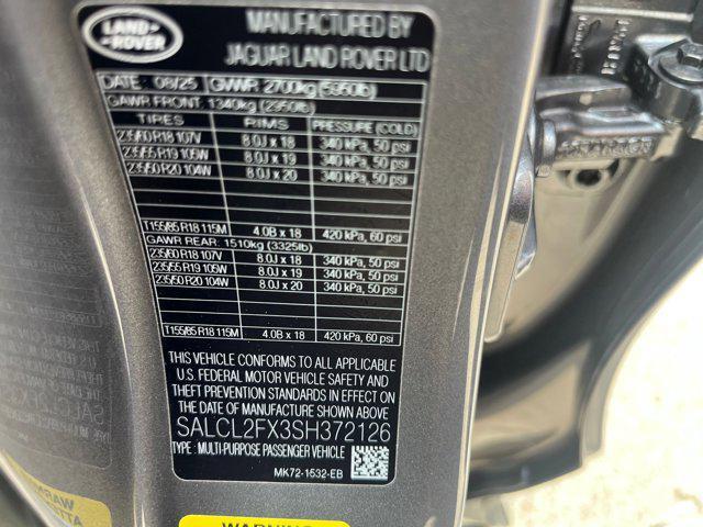 new 2025 Land Rover Discovery Sport car, priced at $61,001