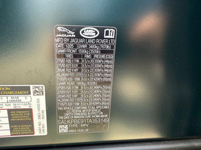 new 2026 Land Rover Range Rover car, priced at $168,510