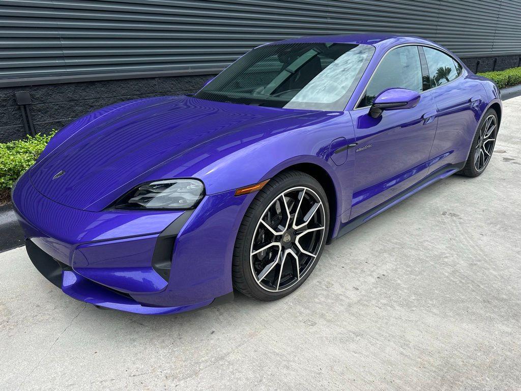 used 2025 Porsche Taycan car, priced at $156,125
