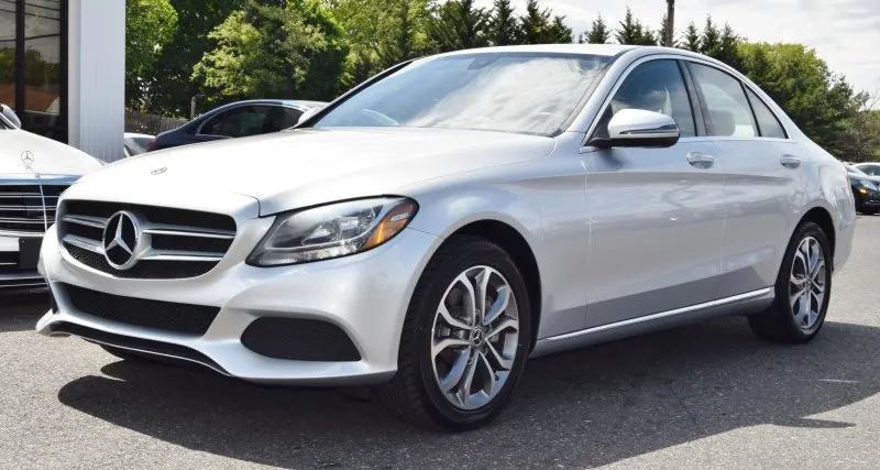 used 2018 Mercedes-Benz C-Class car, priced at $17,000