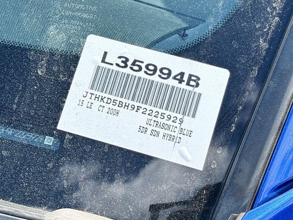 used 2015 Lexus CT 200h car, priced at $16,738