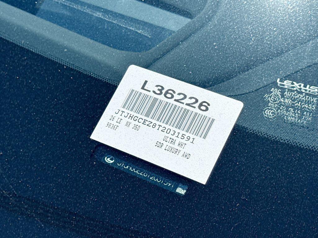 new 2026 Lexus NX 350 car, priced at $60,361