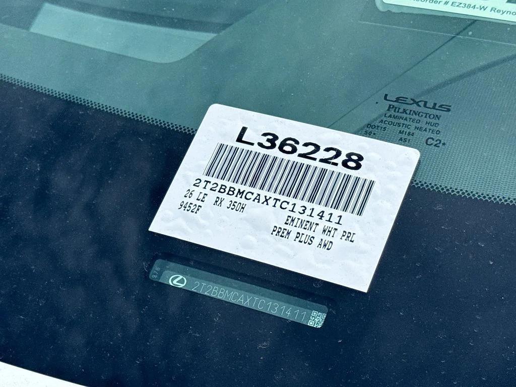 new 2026 Lexus RX 350h car, priced at $67,950